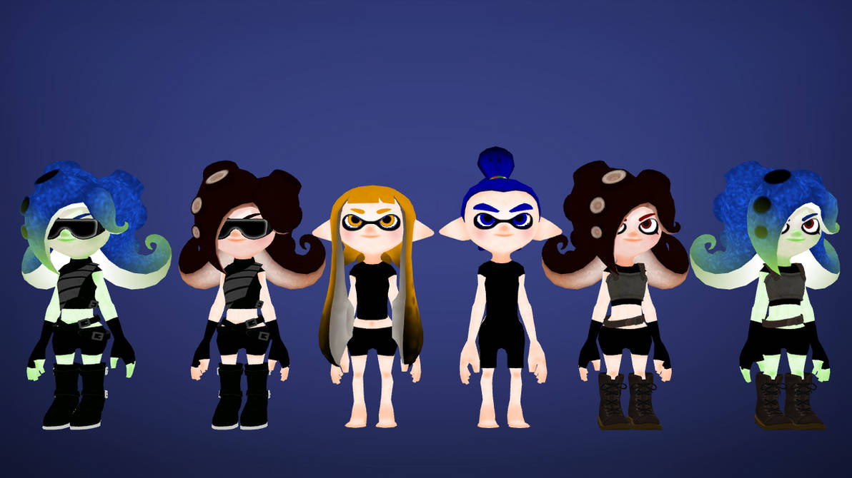 (MMD DL) Inkling and Octolingl (base) by kirliateam on DeviantArt