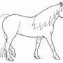 Haflinger lineart