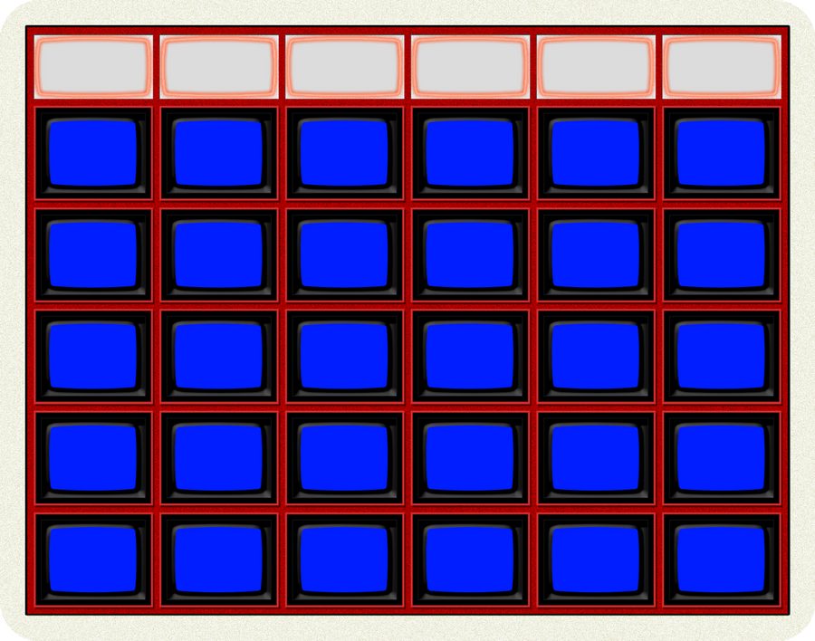 Blank Jeopardy! board 1984 by wheelgenius on DeviantArt