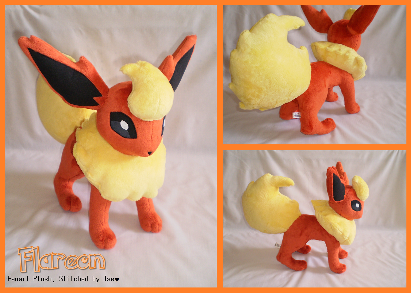Pokemon Flareon Plush by sugarstitch on DeviantArt