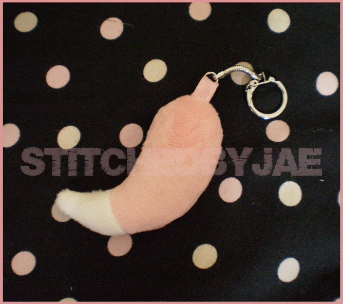 Pokemon: Slowpoke Tail Plush Keychain