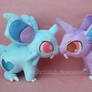 Pokemon: Nidoran Pair Plush