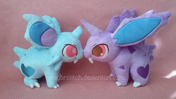 Pokemon: Nidoran Pair Plush