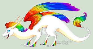 Rainbow Dragon Commission