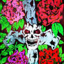 Roses Cross and Skull