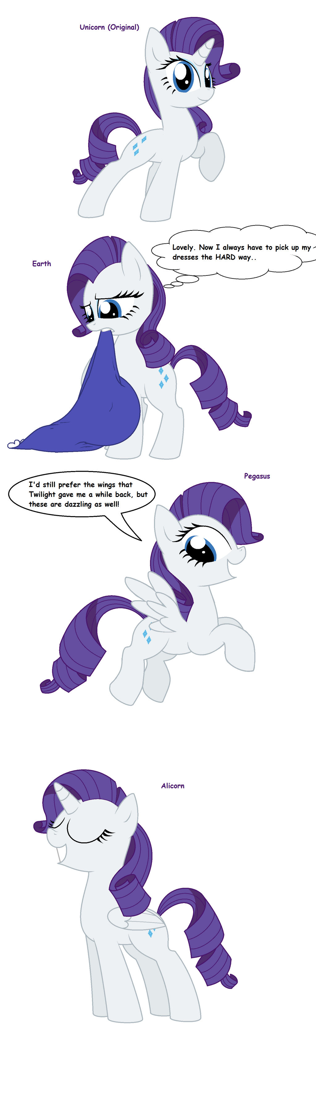 Rarity - All Pony Races by Chao0071 on DeviantArt