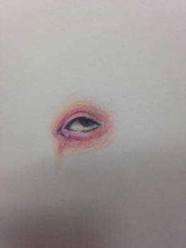 Cool colored pencil eye!