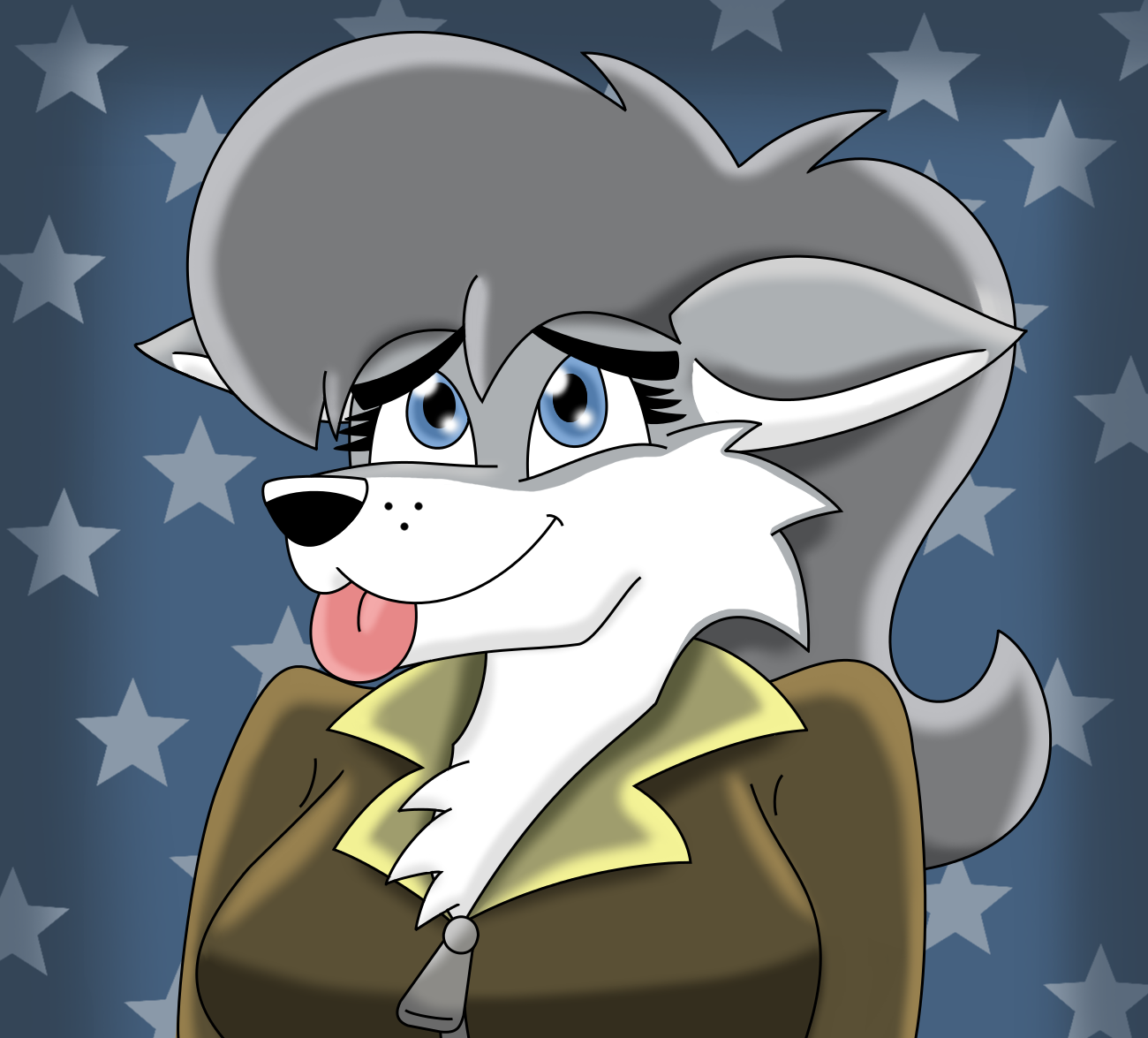 Sarah giving the puppy dog look - Sly Cooper OC