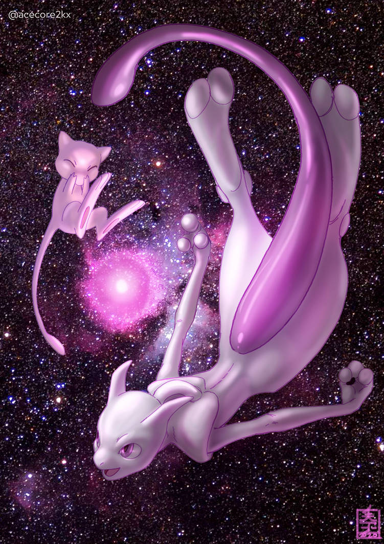 Mewtwo Float Mewtwo floating in space by acecore2k on DeviantArt