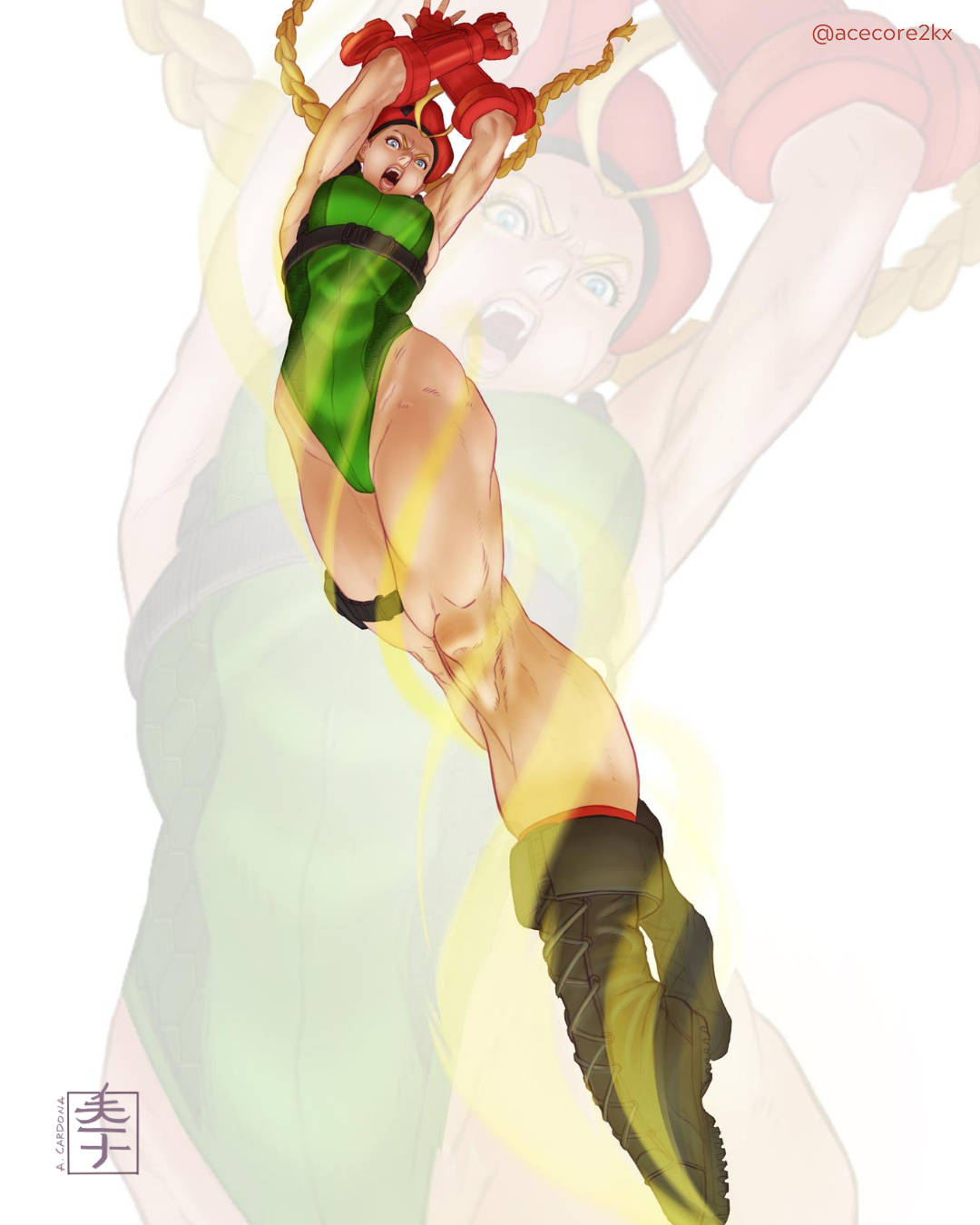 Cammy Street Fighter 2 Spiral Arrow Photographic Print for Sale by  polinko90