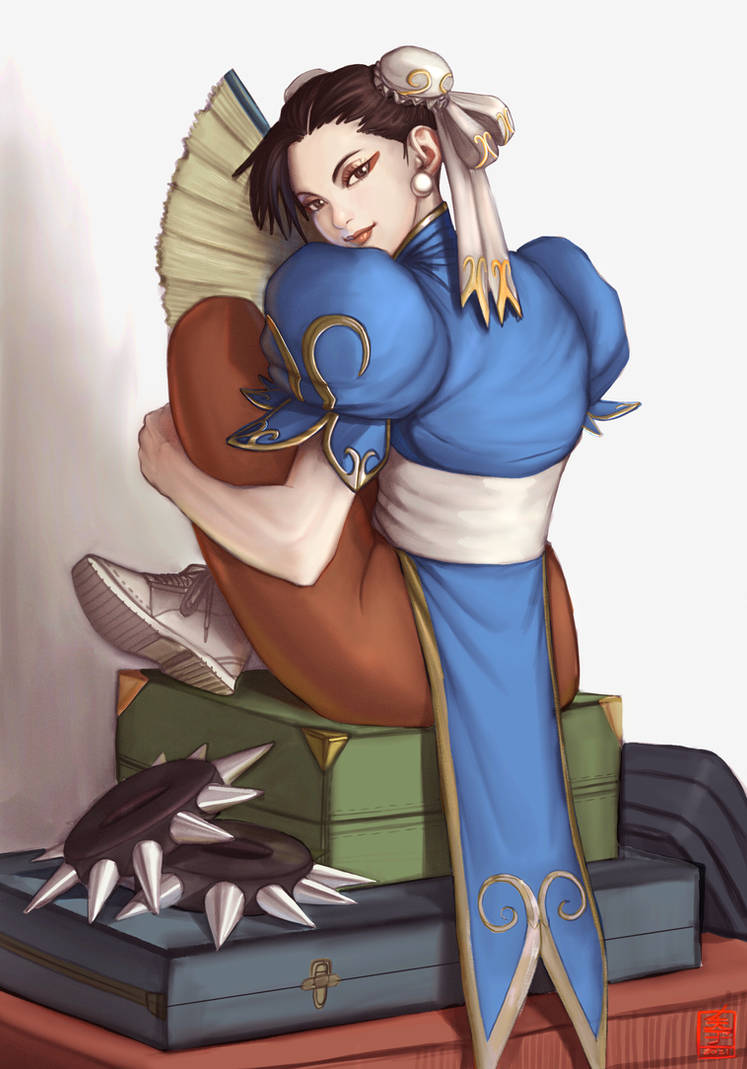 Chung Li Inappropriate Chun Li Pinup by acecore2k on DeviantArt