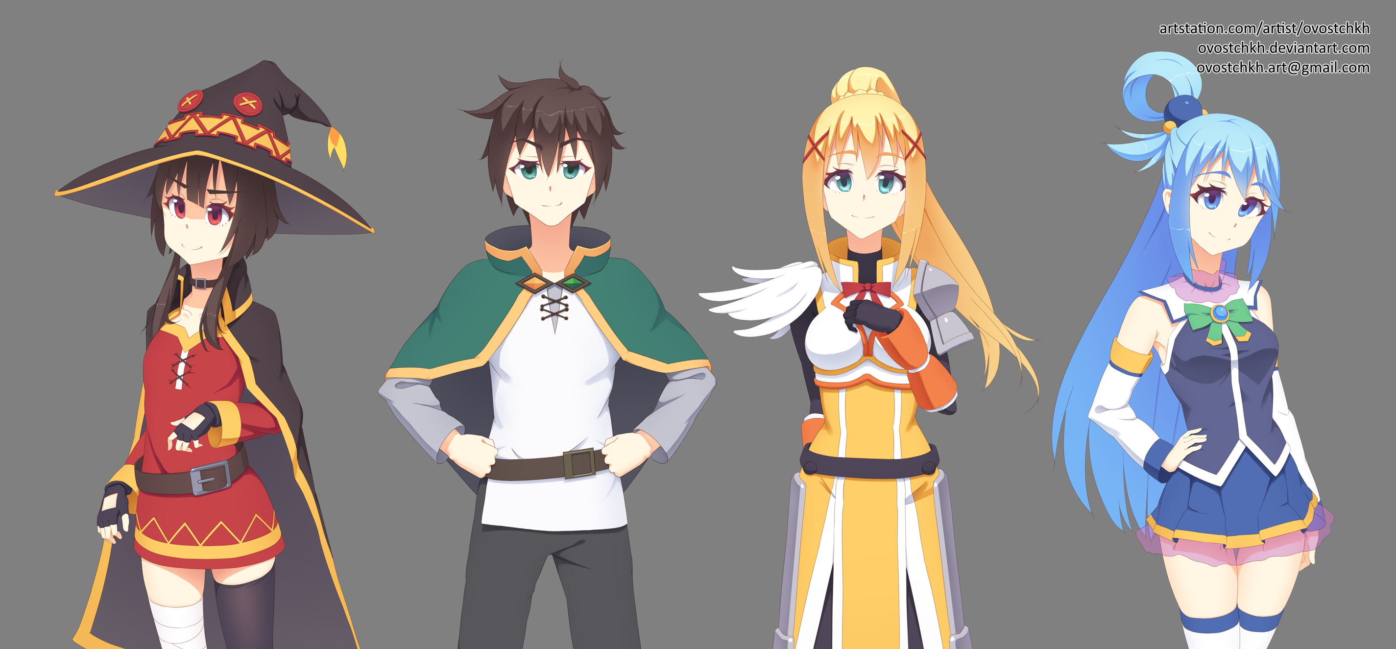  KonoSuba: Kazuma, Aqua, Megumin & Darkness Group