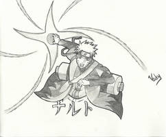 Naruto(Sage Mode) using Rasenshuriken!