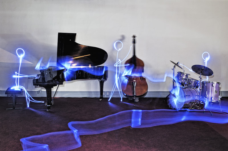 Jazz Band - Light painting