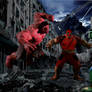 Red Hulk Vs Hulk Vs Hulkpool