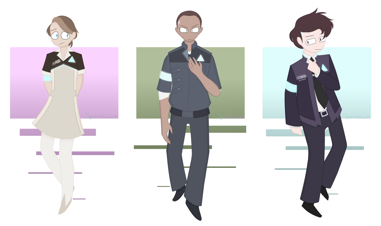 wallpapers Detroit Become Human Connor X Kara Fanart kara markus and connor detroit