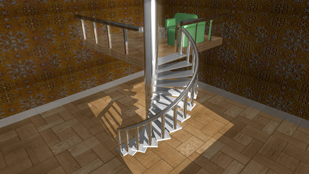 _Simple Stairway Scene. Days_