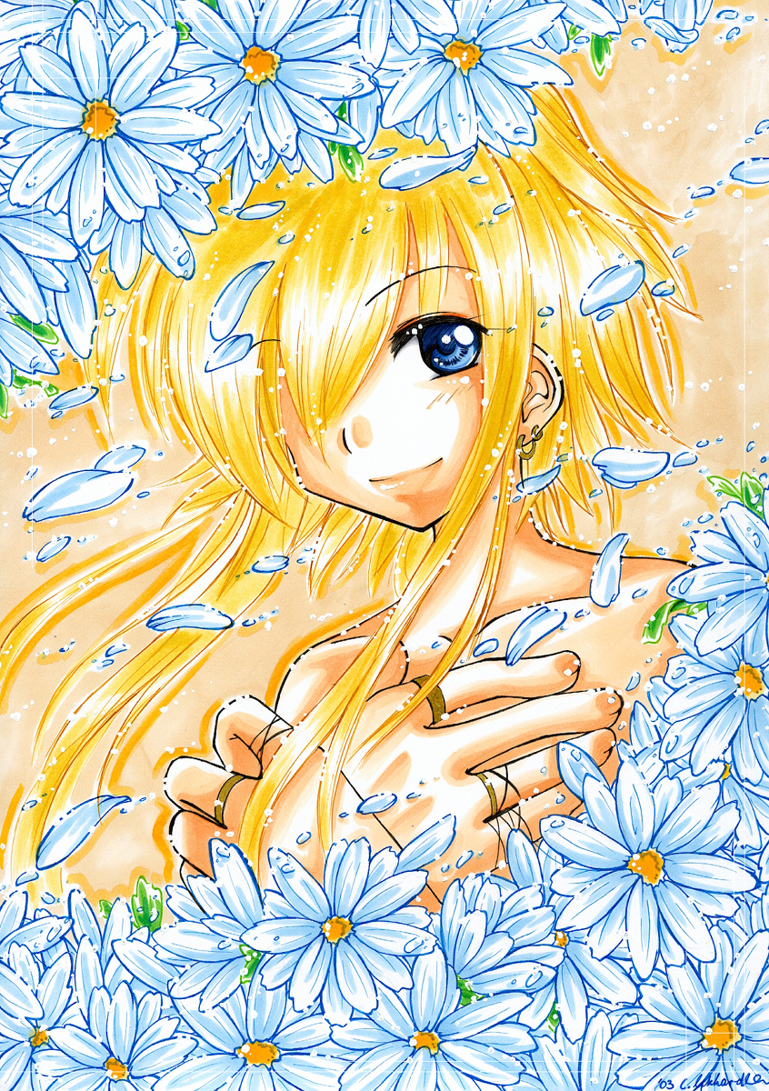 -Hikari and daisies-