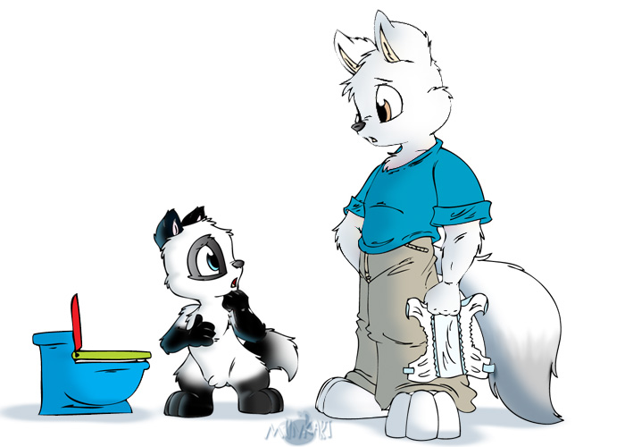 Deviantart Daniel Potty Deviantart Potty training day one scene two by Pandafox1213 on DeviantArt