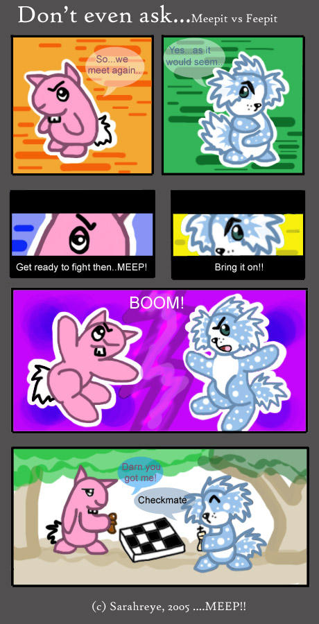 Meepit Vs Feepit By Ilovesocks On Deviantart