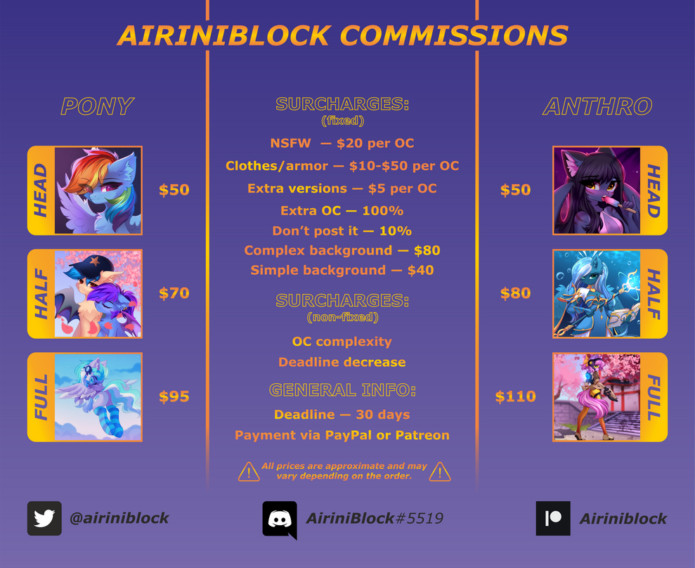 The commissions are OPEN!