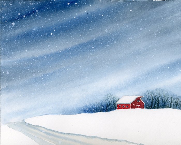 Winter Barn