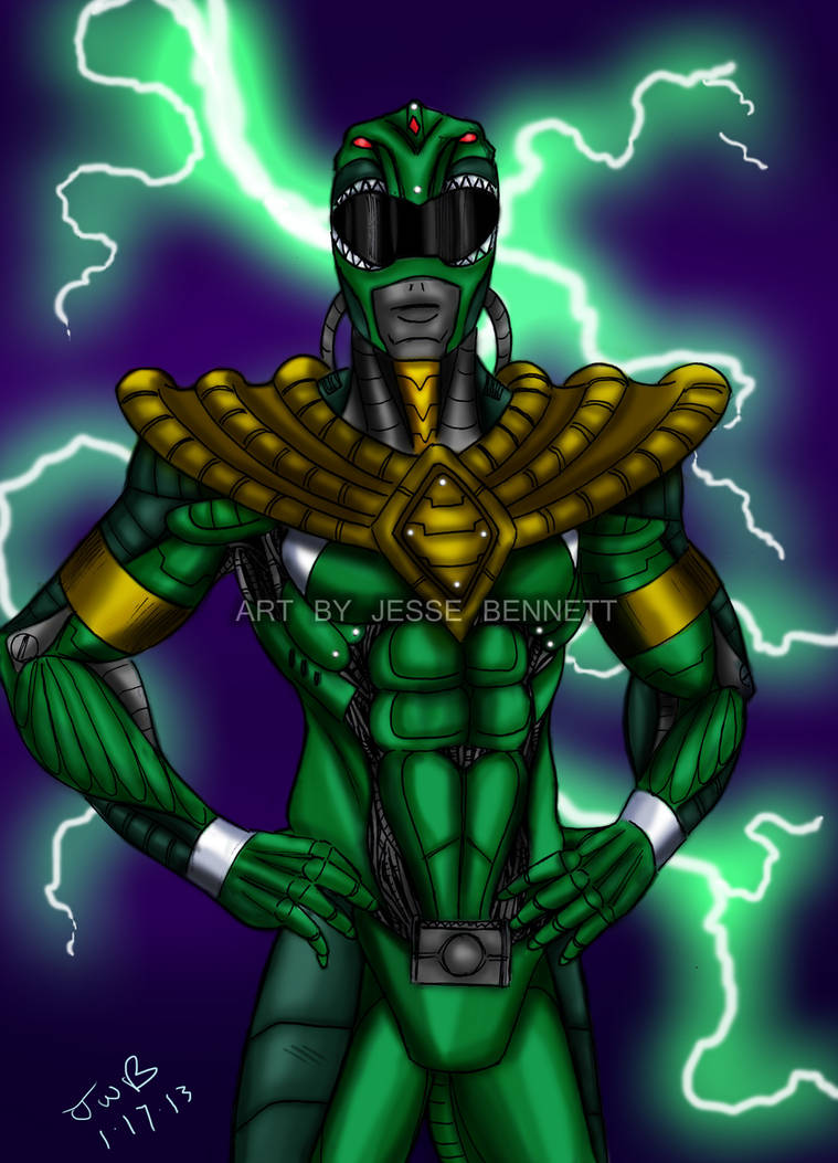 Bio-mechanical Green Ranger by blueliberty on DeviantArt