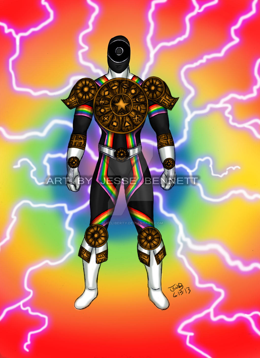 Mighty Morphin Power Rangers Zeo (Rainbow Ranger) by blueliberty on ...