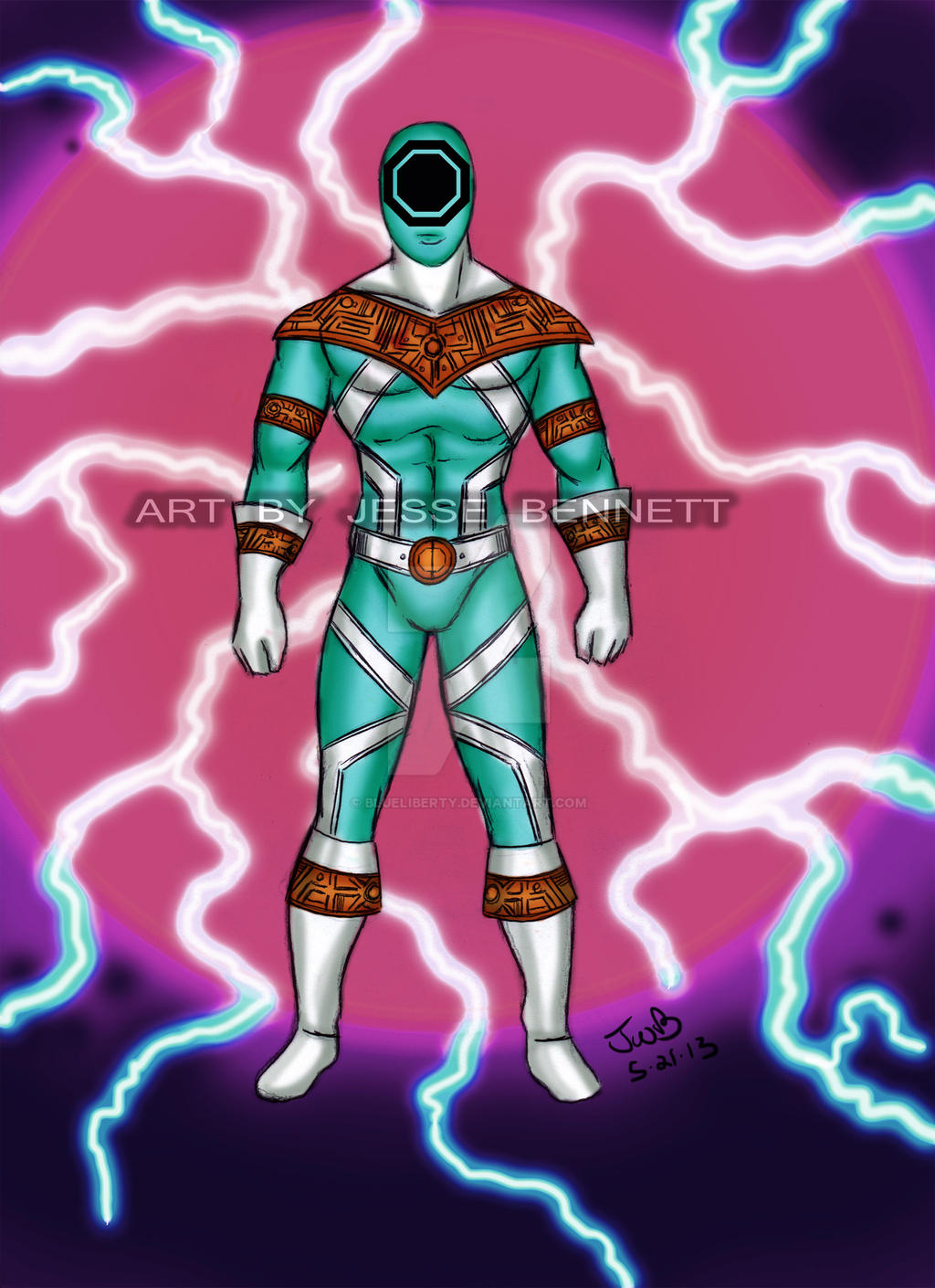 Mighty Morphin Power Rangers Zeo (Cyan Ranger) by blueliberty on DeviantArt