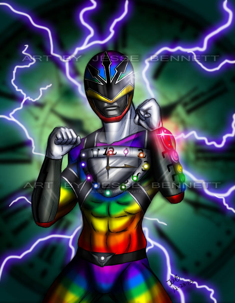 Power Rangers Time Force Rainbow ranger by blueliberty on DeviantArt