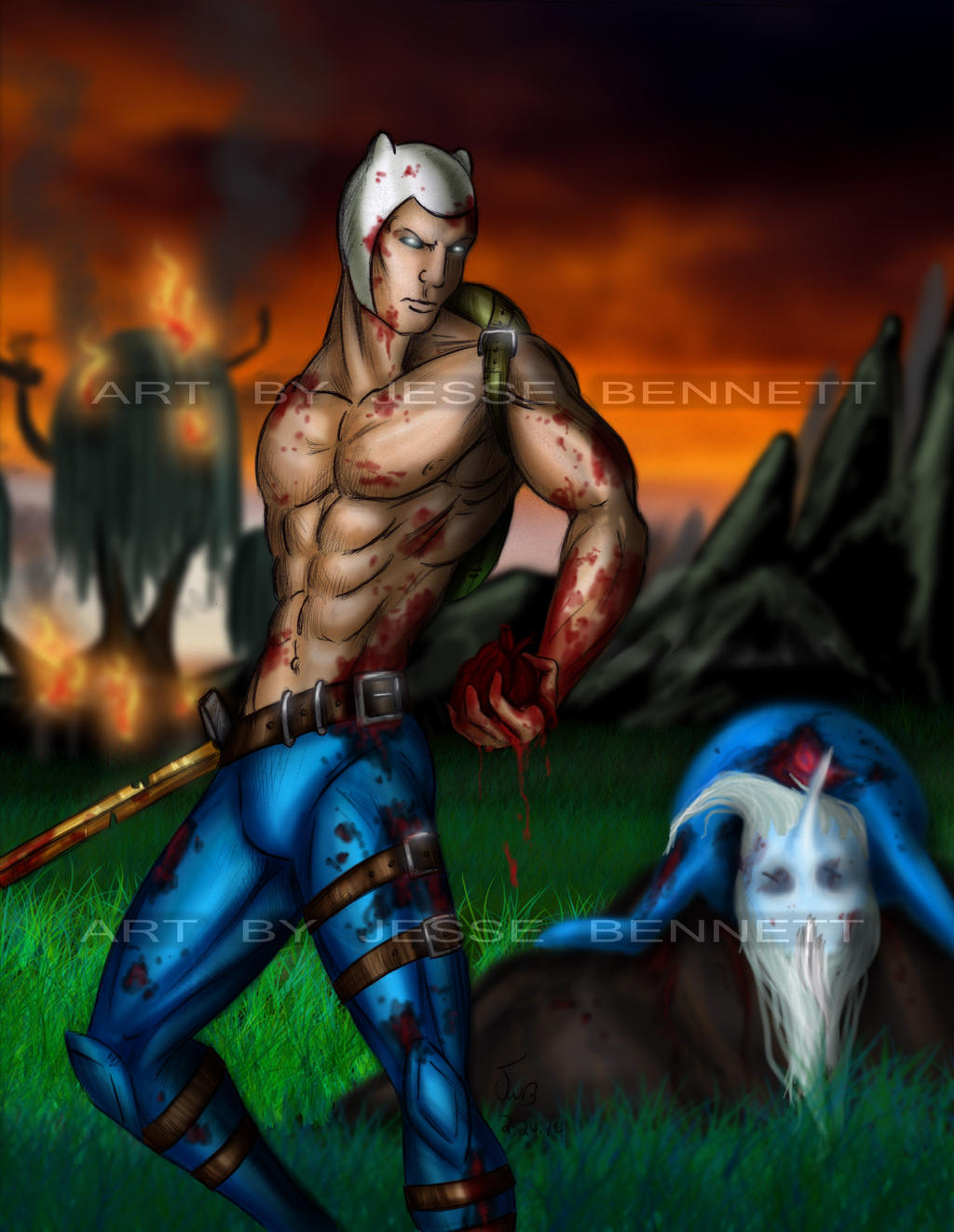 Adventure Time Finn meets mortal kombat