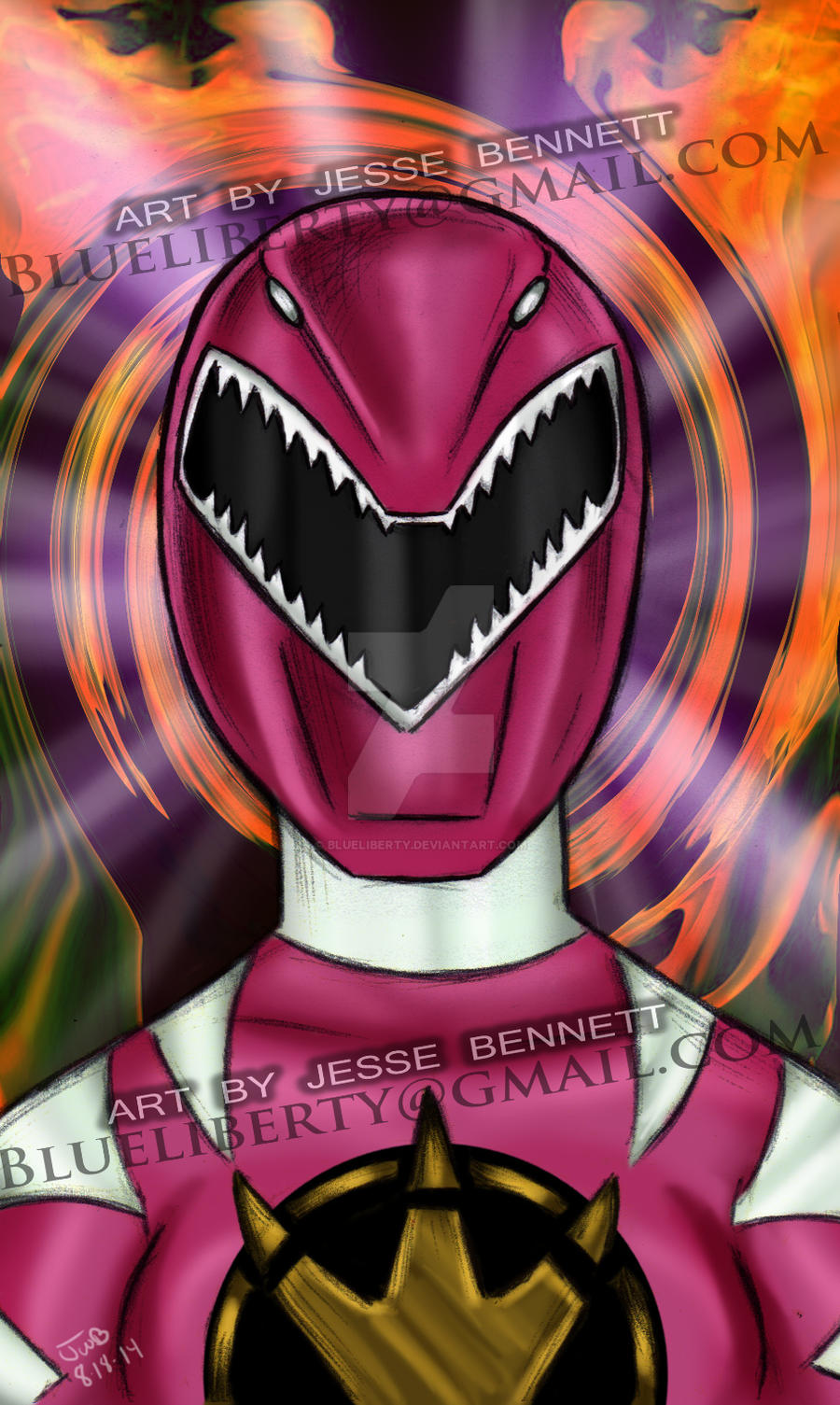 Dino Thunder Pink Ranger by blueliberty on DeviantArt