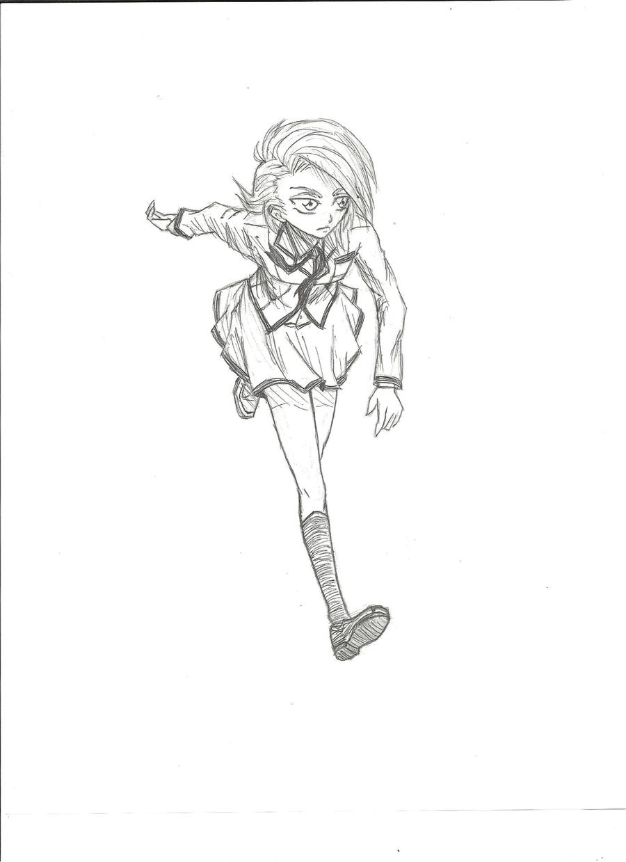Deviantart Front View Running Running Girl by ShizukiCarna on DeviantArt