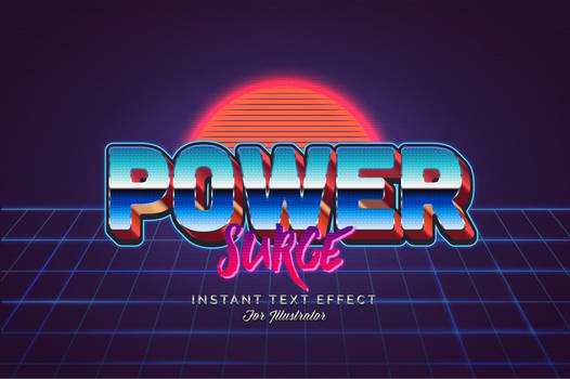 80s Retro Illustrator Graphic Style