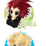 KH: chibi Axel and Roxas