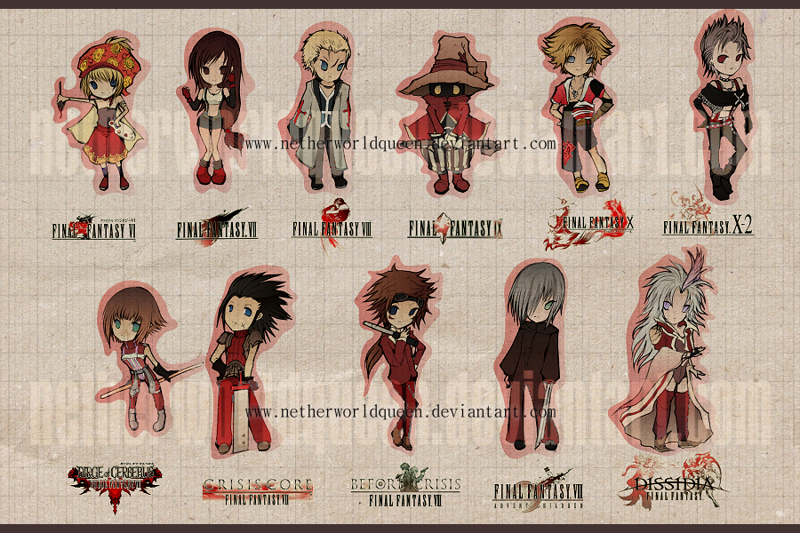 Final Fantasy chibis