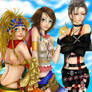 Yuna,Rikku And Paine