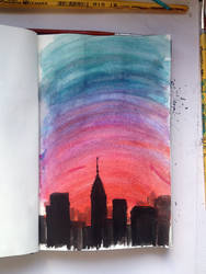 Watercolor #2 City