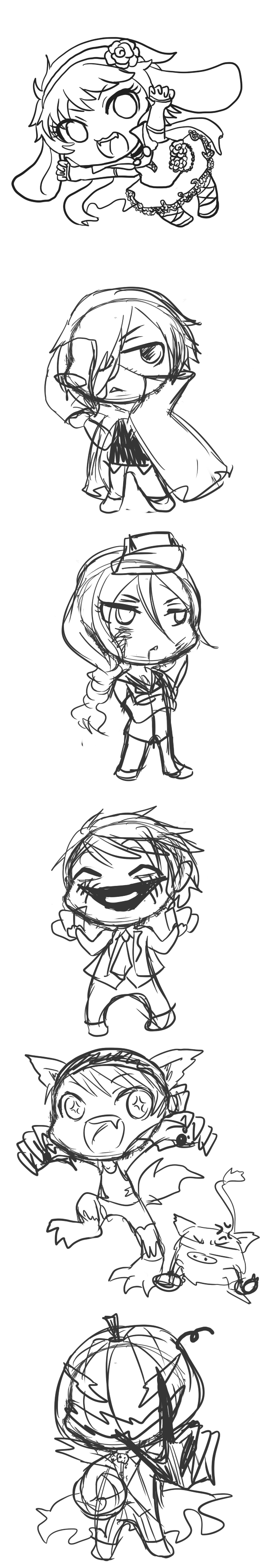 Chibi Halloween Wips wew