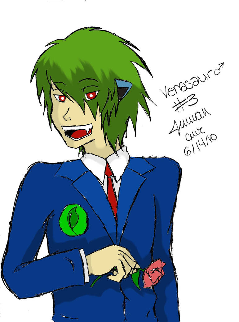 Venasaur Human-fied by Talazara on DeviantArt