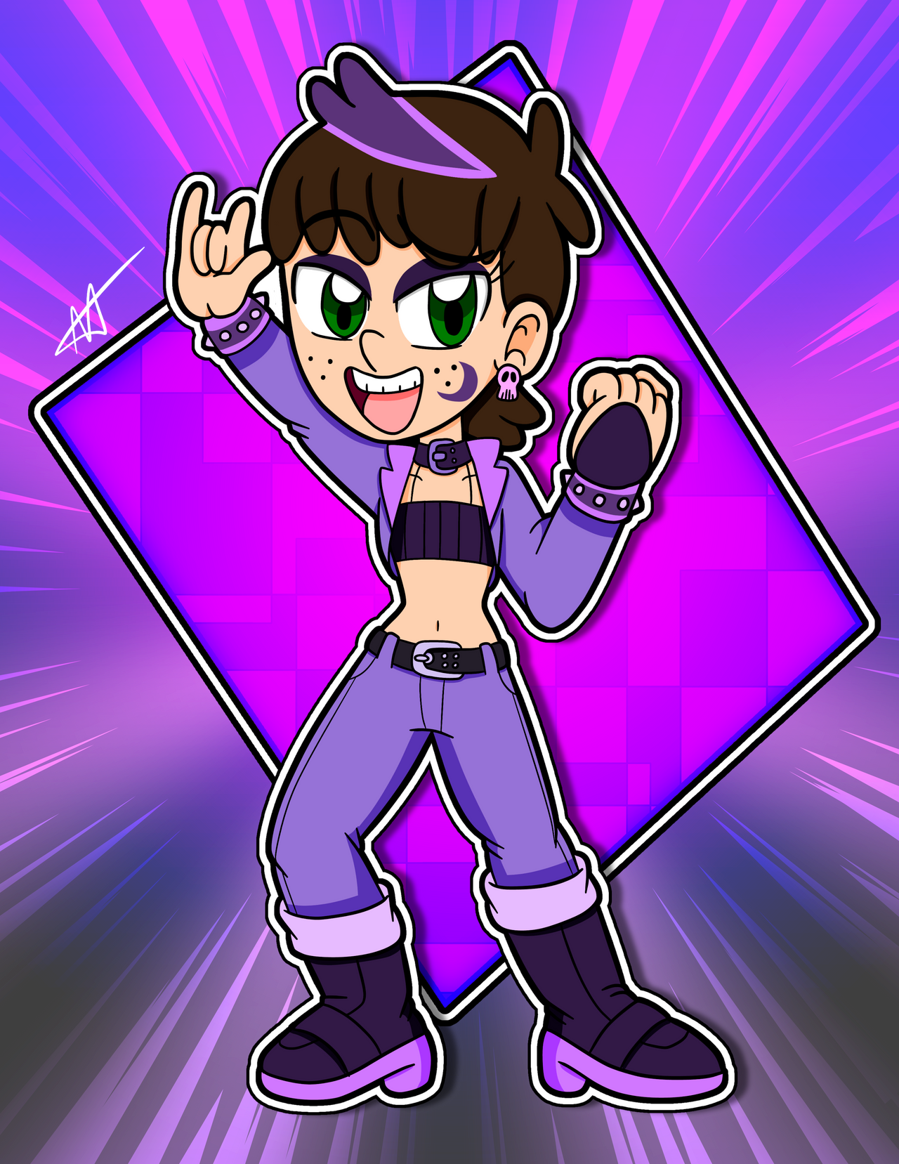 Luna Loud (The Rock n Roll Knight) by SuperAaronAwesome on DeviantArt