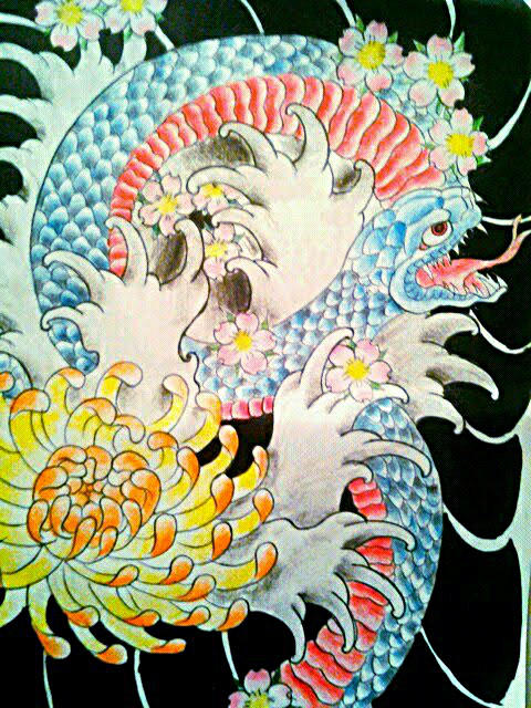 Japanese snake design by jessicore666 on DeviantArt