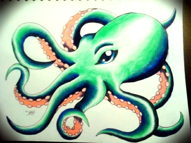 Octopus tattoo design 3