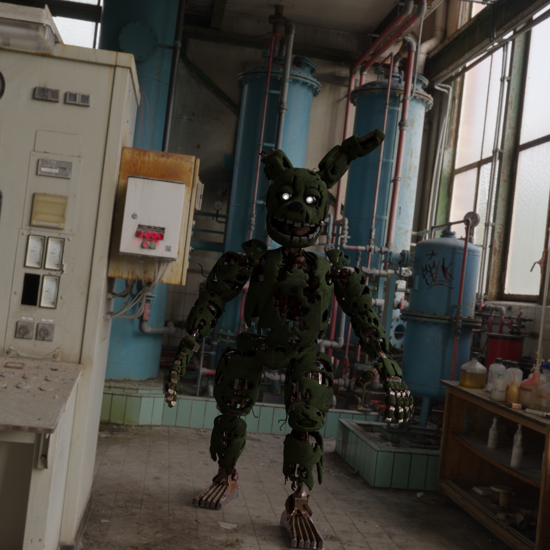 Blender Realistic Springtrap – Springtrap Blender 3D Model – HVEACN