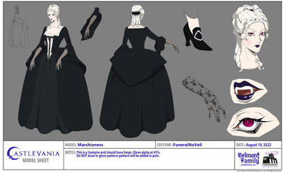 Marchioness Funeral Model Sheet by tiamatnightmare