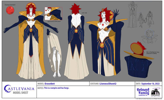 Erzsebet Bthory Goddess Form Model Sheet 2