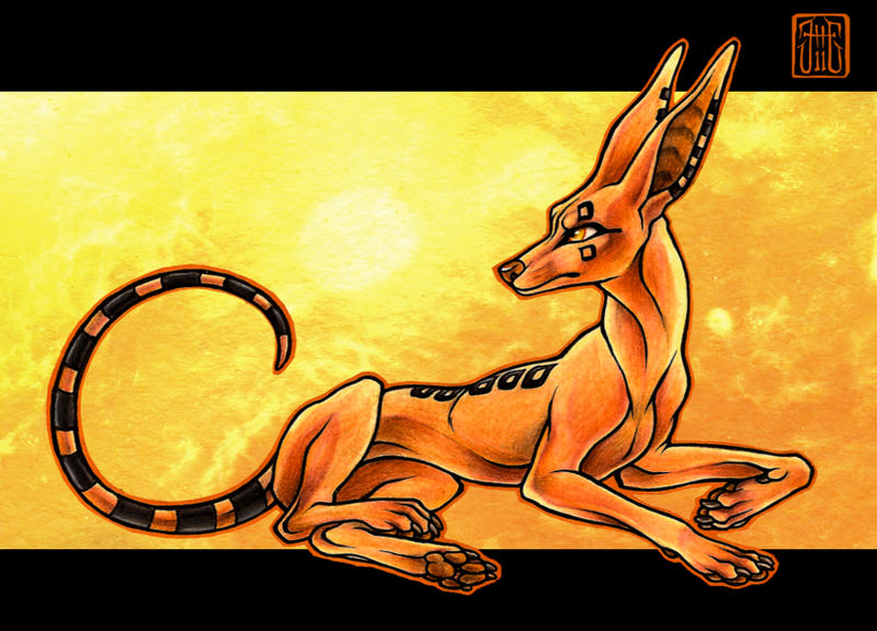 Golden Anubis by CanisAlbus