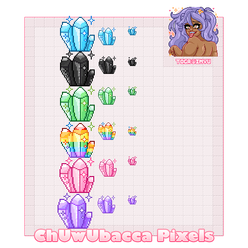 Twitch sub/bit badges // Crystal gem stones