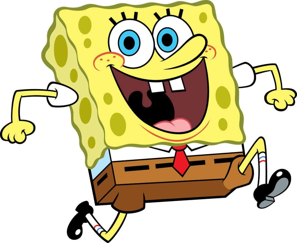 SpongeBob Running (1).PNG by polexlim on DeviantArt