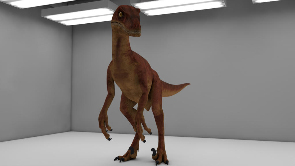 Crimson Raptor posing by SylxeriaGuardian on DeviantArt